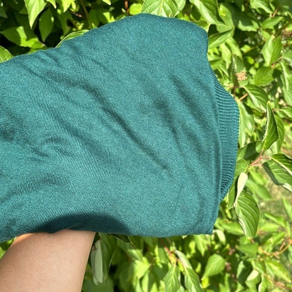 Express NWT Women’s XL Tunic Top Forest Green 3/4 Sleeves Preppy Feminine Classy - Picture 16 of 16